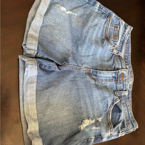 Mid Rise Boyfriend Denim Women's Shorts